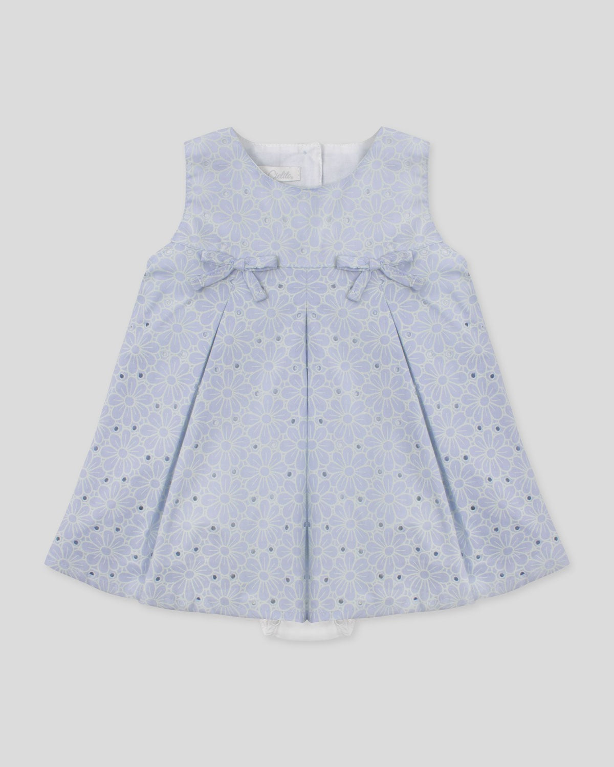 Baby Girl Blue Floral Bow Bodysuit