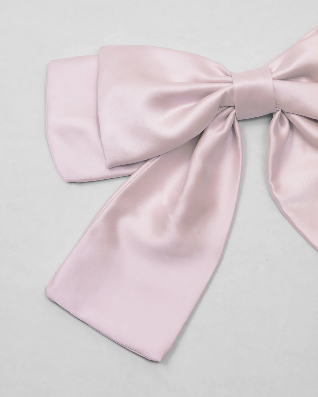 Satin Pink Bow Hair Clip for Girls