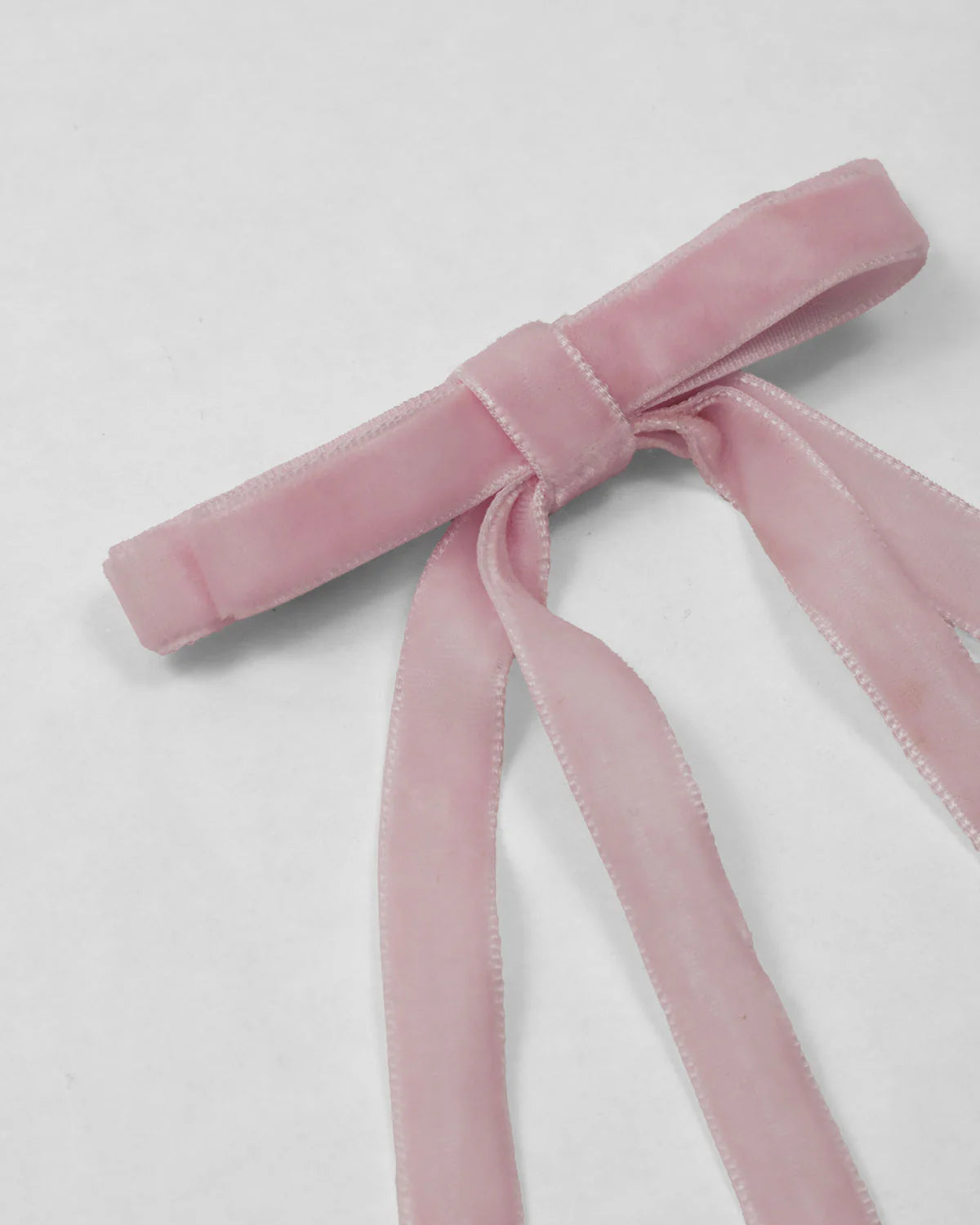 Dusty Pink Ribbon Bow Hair Clip for Girls